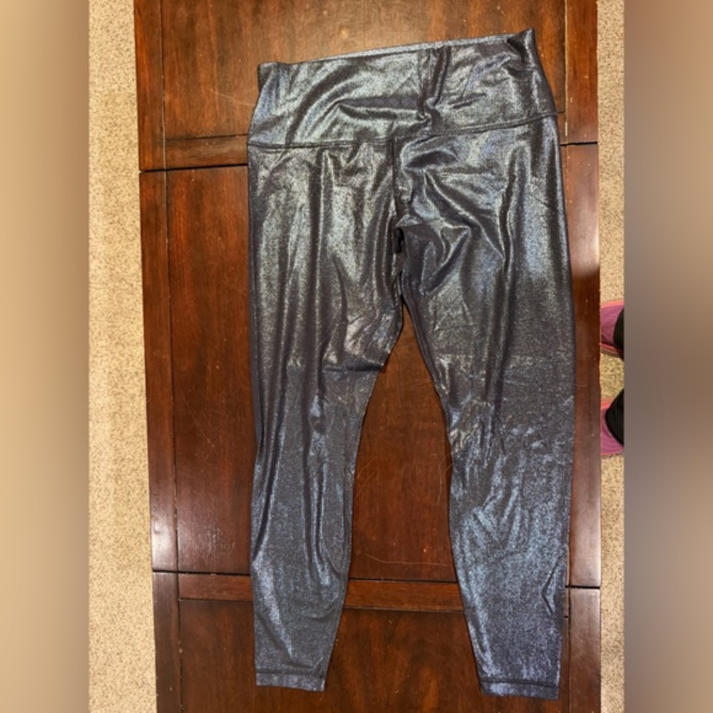 Lululemon Athletica Align High-Rise Ribbed Ribbon radiate foil shine Leggings 28